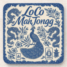 LoCo Mahjong-uppsättning med brickor Underlägg