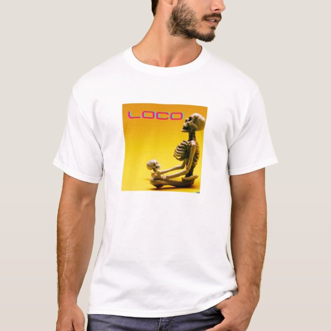 Loco Skeleton Tshirt T Shirt (Framsida)