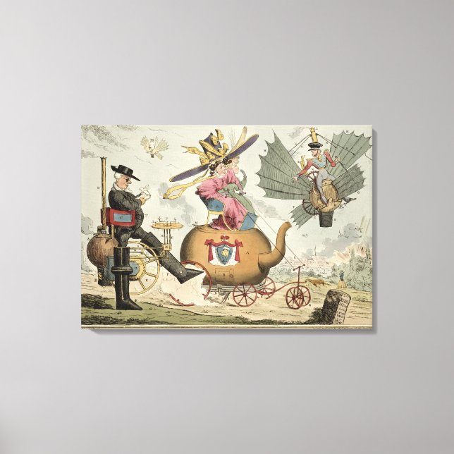 Locomotion - Walking by Steam, Riding by Steam, Fl Canvastryck (Framsida)