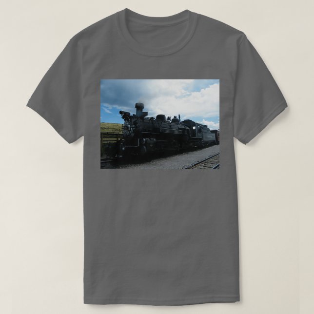 Locomotive Cumbres Toltec NarrowGauge Railroad New T Shirt (Design framsida)