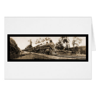 Locomotive Oregon Railroad Photo 1906 Hälsningskort
