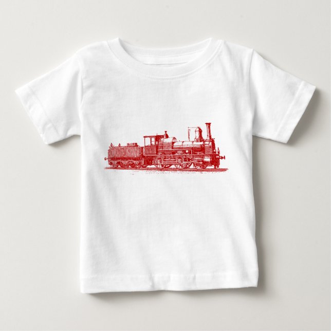 Locomotive - Ruby Red Tee Shirt (Framsida)