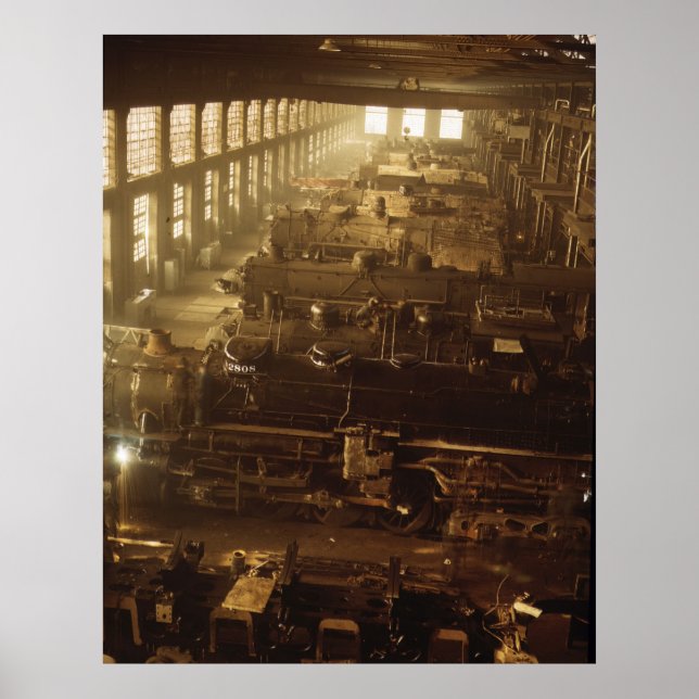 Locomotive Shop, 1942 Poster (Framsidan)