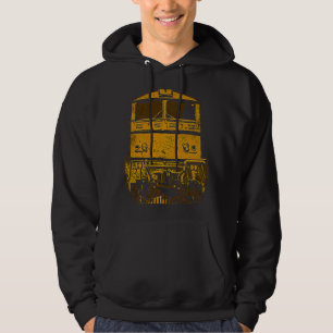 Locomotive Tåg Railway Fläkt Railfan Model Railroa Hoodie
