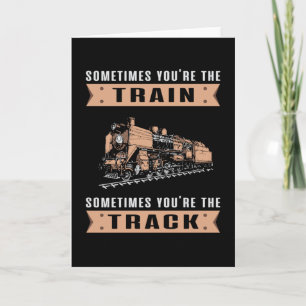 Locomotive Tåg Tåg Driver Railroad Funny Gift Kort