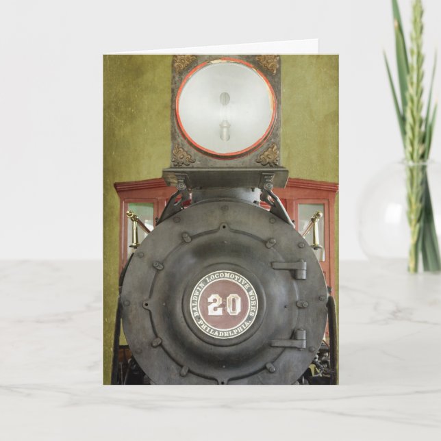 Locomotive Works Birthday Kort (Framsida)