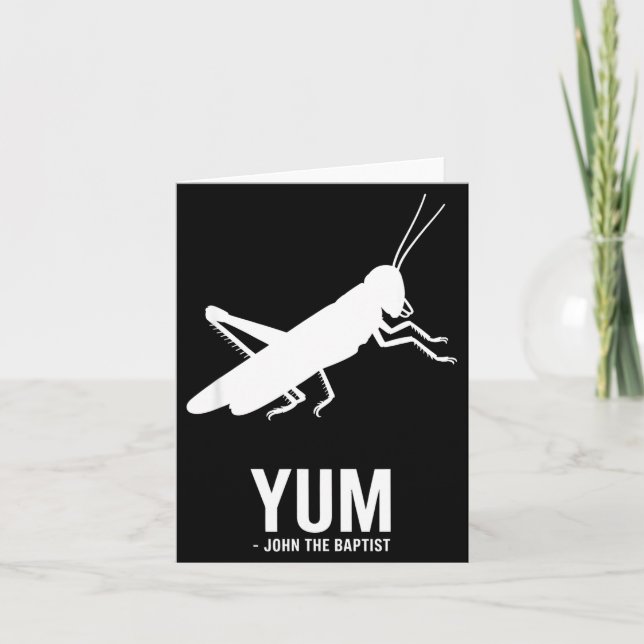 Locust John The Baptist Funny Christian New Testam Kort (Framsida)