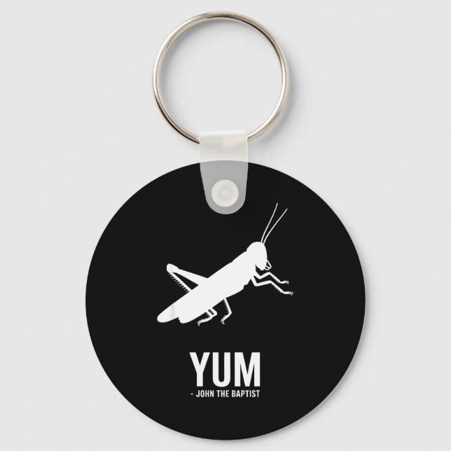 Locust John The Baptist Funny Christian New Testam Nyckelring (Framsida)