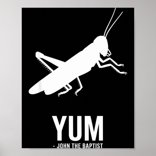 Locust John The Baptist Funny Christian New Testam Poster (Framsidan)