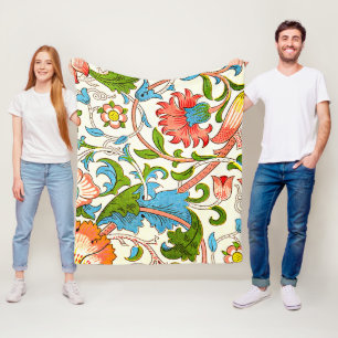 Lodden, färglös vintage mönster av William Morris Fleecefilt