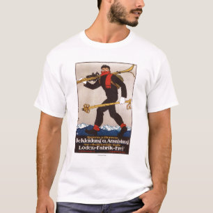 Loden skidar kläder som skidar t shirt