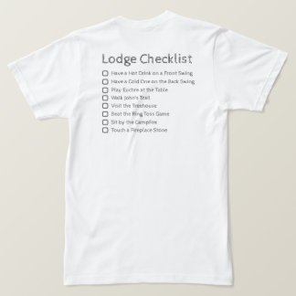 Lodge Checklist Shirt T Shirt
