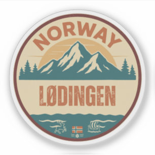 Lødingen, Norge Norge Klistermärken