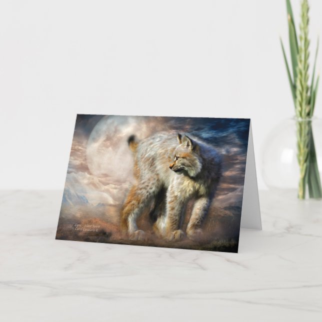 Lodjur-Tyst ande ArtCard Kort (Framsida)