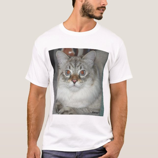 Lodjuret pekar den Siberian skjortan T Shirt (Framsida)