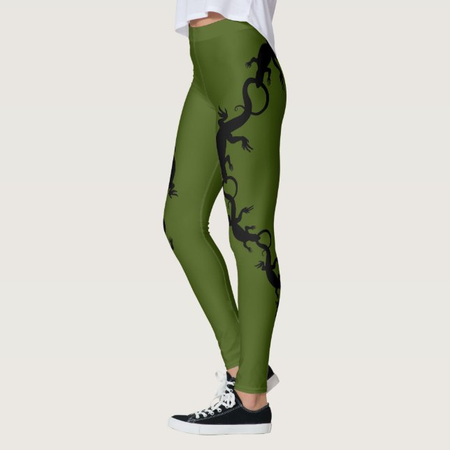 Lödlings-lagarna Reptile Wildlife Art Leggings (Vänster)