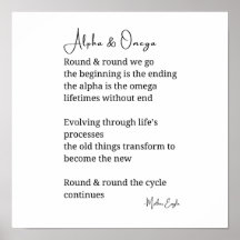 Lodrät Alfa och omega skriver ut väggdekantering f