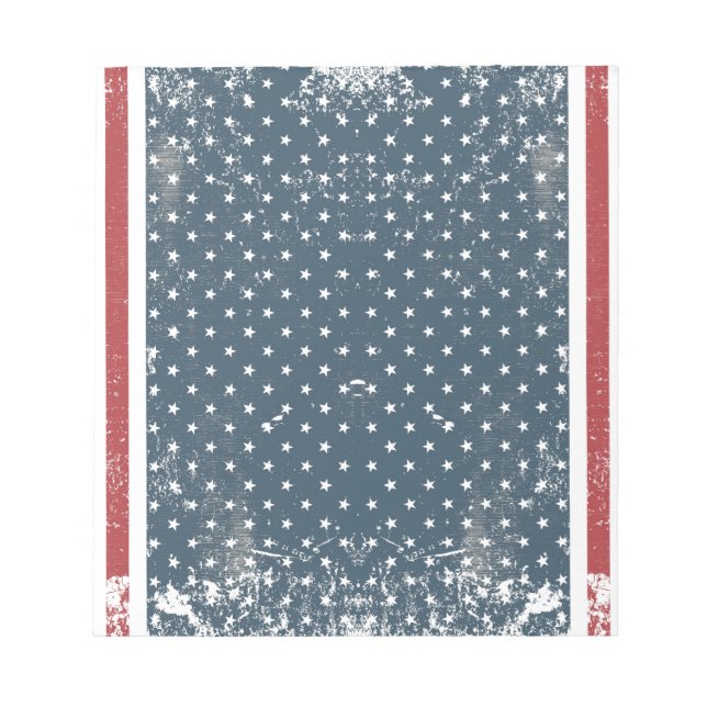 lodrät American flagga Anteckningsblock (Framsida)