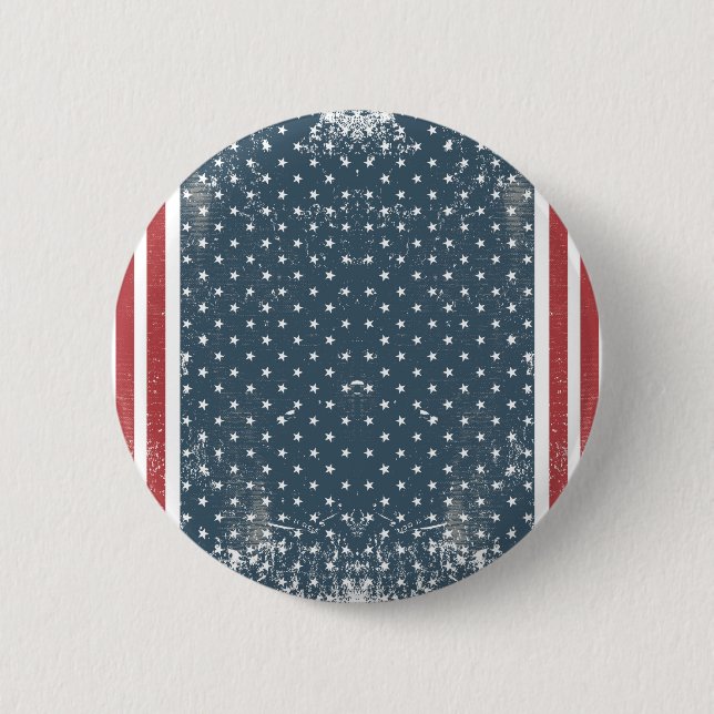 lodrät American flagga Knapp (Framsida)