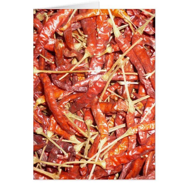 lodrät av torkade kylaggregat hälsningskort (Framsidan)