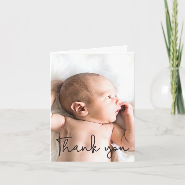 Lodrät Baby Photo Tack (Framsida)