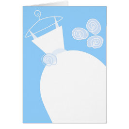 lodrät Blått bröllop Hälsningskort