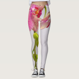 Lodrät blomma leggings