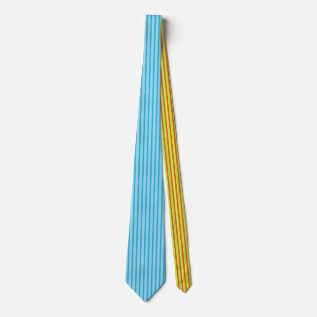 Lodrät Blue Rand & Contrasting Back Necktie Slips (Framsida)