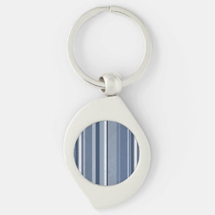 Lodrät Blue Rand Swirl Silverfärgad Nyckelring