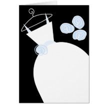 lodrät Bröllop Gown Blue Black