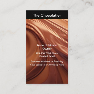Lodrät Chocolatier Themme Affärskorts Visitkort