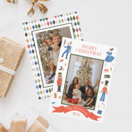 Lodrät Cute Nutcracker - fotopul Julkort