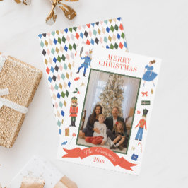 Lodrät Cute Nutcracker - fotopul Julkort