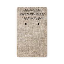 Lodrät Earring Card-Natural Jute-