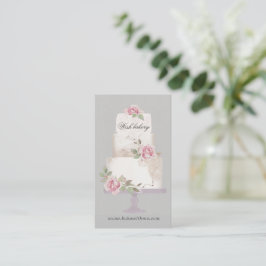 Lodrät elegant Bakery Three Tier Cake Visitkort