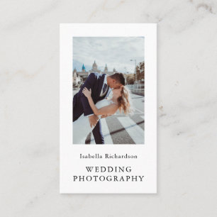 Lodrät Elegant bröllop Fotografi Visitkort