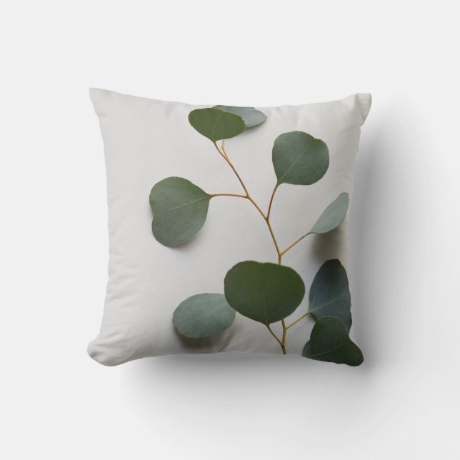 Lodrät Eucalyptus löv Kudde (Framsida)