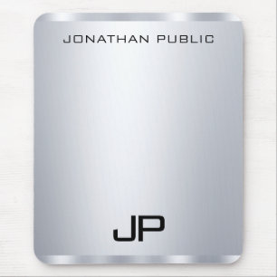 Lodrät Faux Silver Metallic look Monogram Musmatta