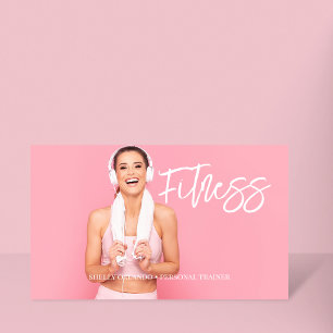Lodrät Fitness Personligt utbildare QR-kodfoto Visitkort