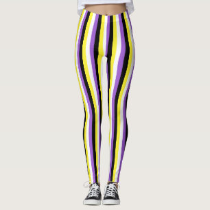 Lodrät Flagga för icke-binärt Pride Leggings