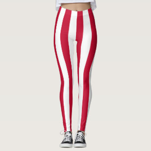 Lodrät Flagga i Danmark stripe Leggings