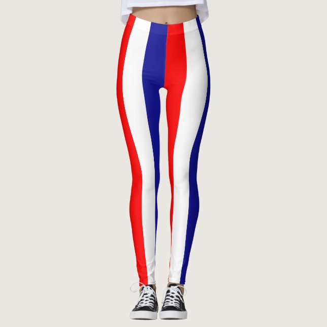 Lodrät Flagga i Kroatien Leggings (Framsida)