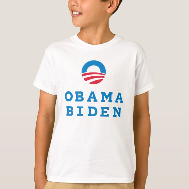 Lodrät för Obama Biden "nolla-" logotyp (färg) Tröja (Framsida)