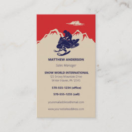 Lodrät för Snömobila försäljningstjänster - hyror Visitkort