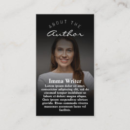 Lodrät Författare till elegant Möte och marknadsfö Visitkort