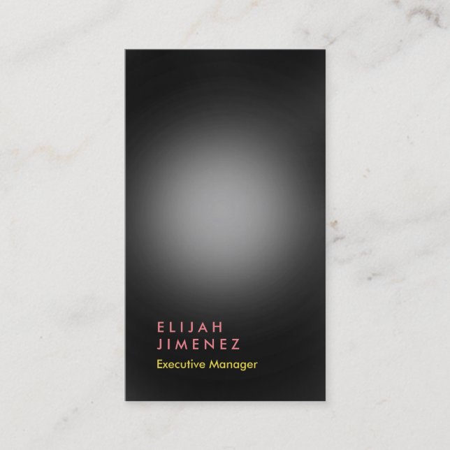 Lodrät Grått Elegant Professionell Modern Visitkort (Framsida)