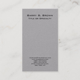 Lodrät Grått enkel vanlig minimalistisk Visitkort
