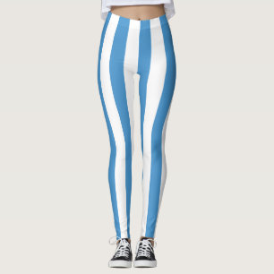 Lodrät Guatemala National Flagga Färg stripe Leggings