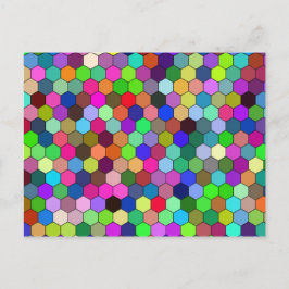 Lodrät Hexagons vykort