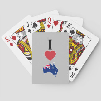 Lodrät I Kärlek Australien / I Heart Australia Casinokort